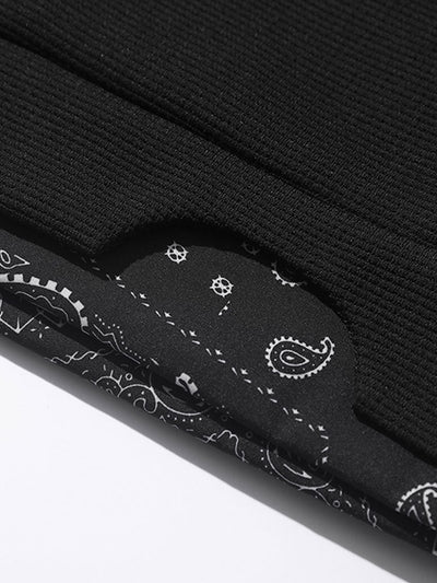Ilas™ – Paisley Waffle Knit Sweatshirt