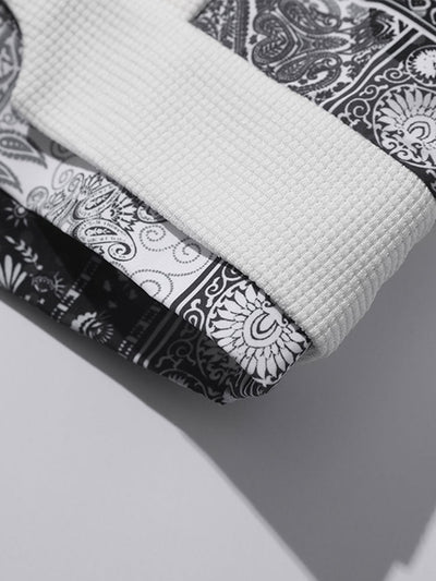 Ilas™ – Paisley Waffle Knit Sweatshirt