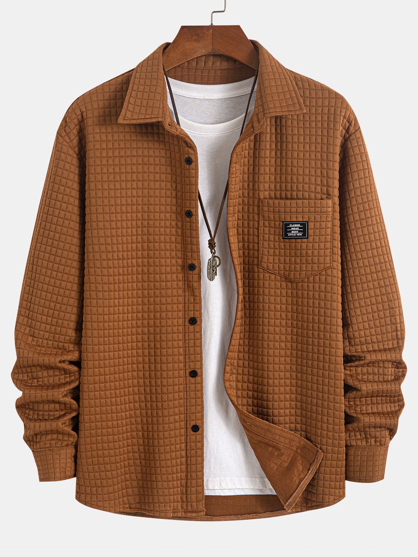 Kendrick™ – Waffle Button Up Shirt