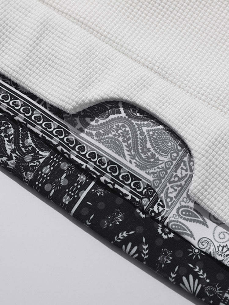 Ilas™ – Paisley Waffle Knit Sweatshirt