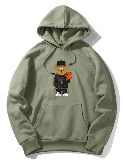 Tyce™ – Basketball Bear Graphic Hoodie