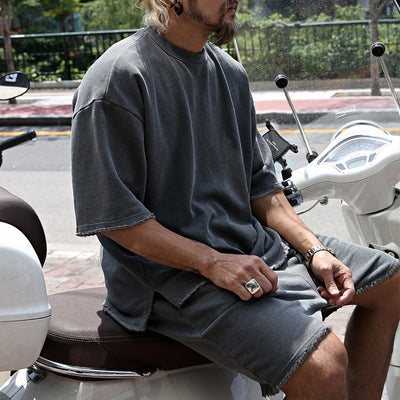 Daxen™ – Men's Loose Fit Summer T-Shirt & Shorts Set