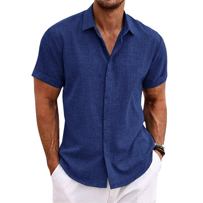 Evander™ – Men's Lapel Short Sleeve Shirt