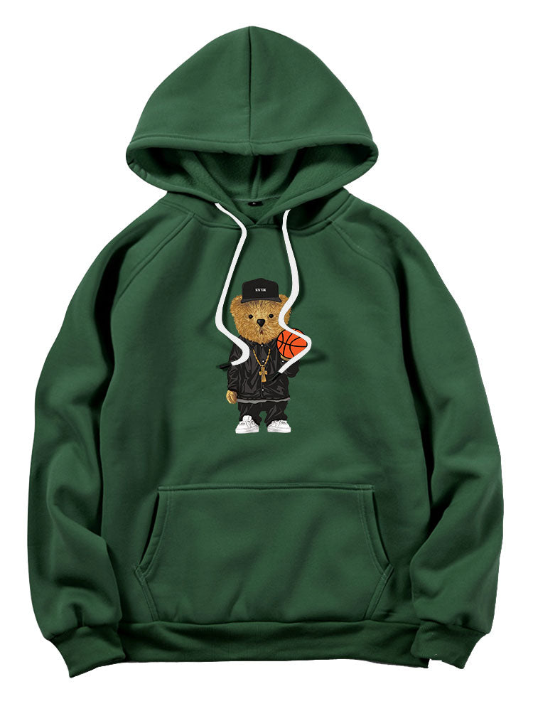 Tyce™ – Basketball Bear Graphic Hoodie