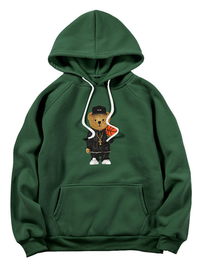 Tyce™ – Basketball Bear Graphic Hoodie