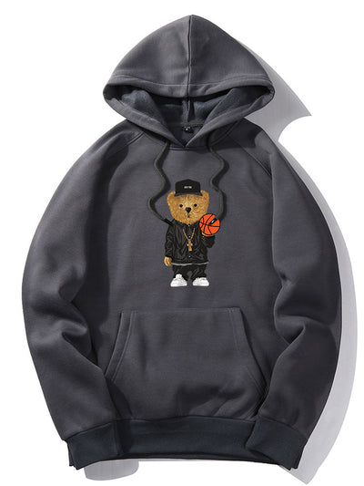 Tyce™ – Basketball Bear Graphic Hoodie