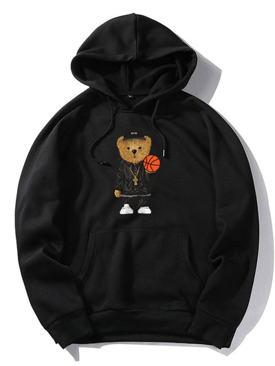 Tyce™ – Basketball Bear Graphic Hoodie