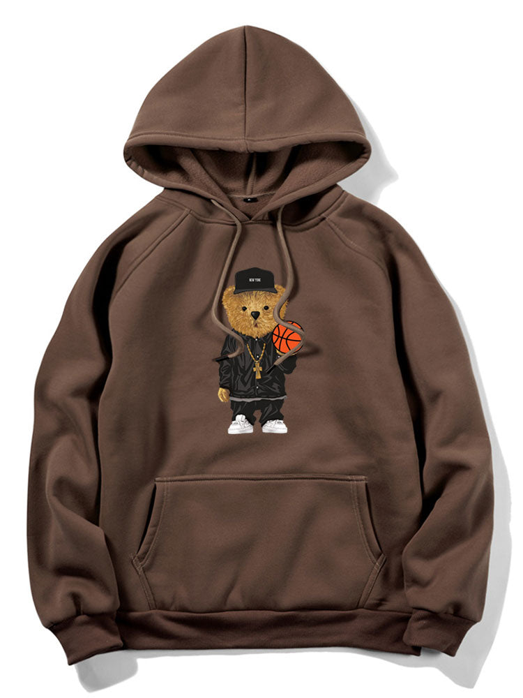 Tyce™ – Basketball Bear Graphic Hoodie