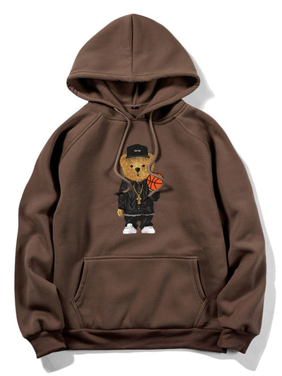 Tyce™ – Basketball Bear Graphic Hoodie