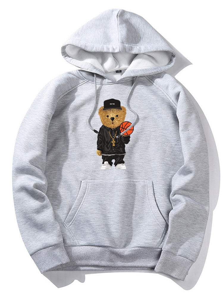 Tyce™ – Basketball Bear Graphic Hoodie