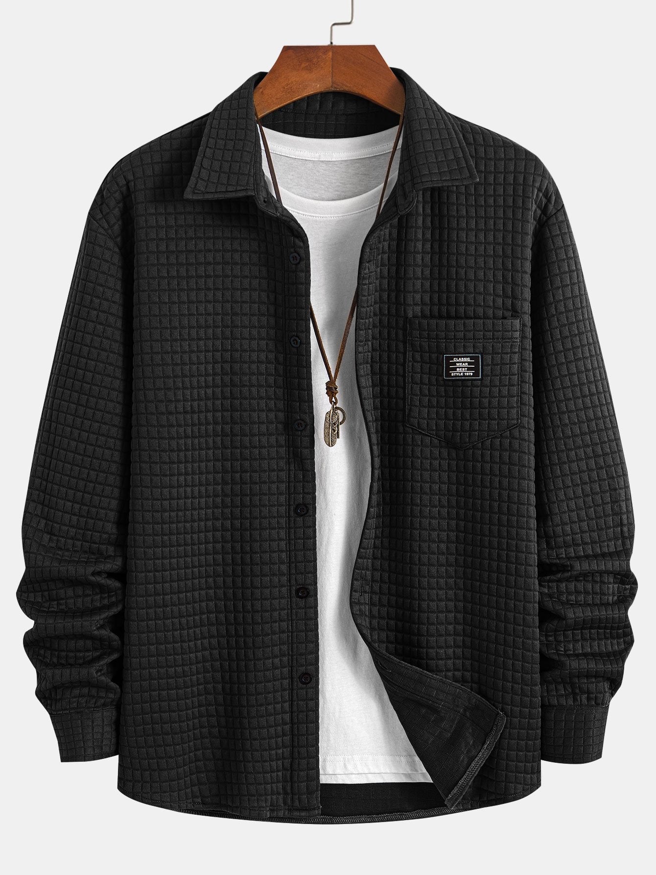 Kendrick™ – Waffle Button Up Shirt
