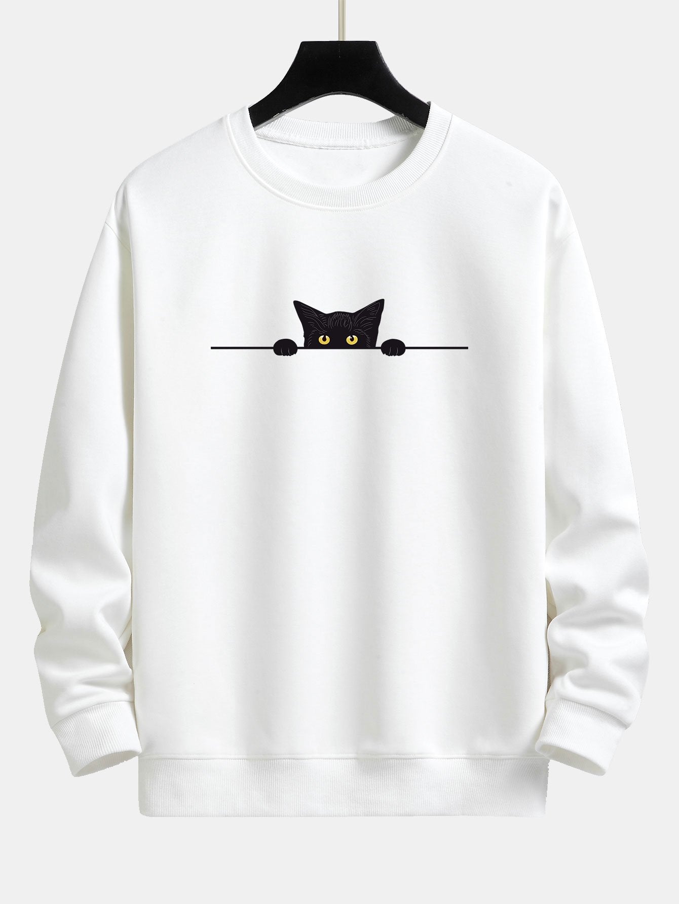 Zadie™ – Black Cat Graphic Relaxed Fit Sweatshirt