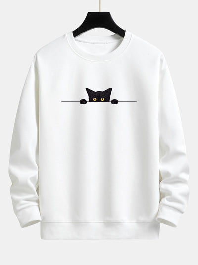 Zadie™ – Black Cat Graphic Relaxed Fit Sweatshirt