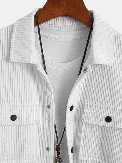 Eldon™ – Corduroy Overshirt With Pockets