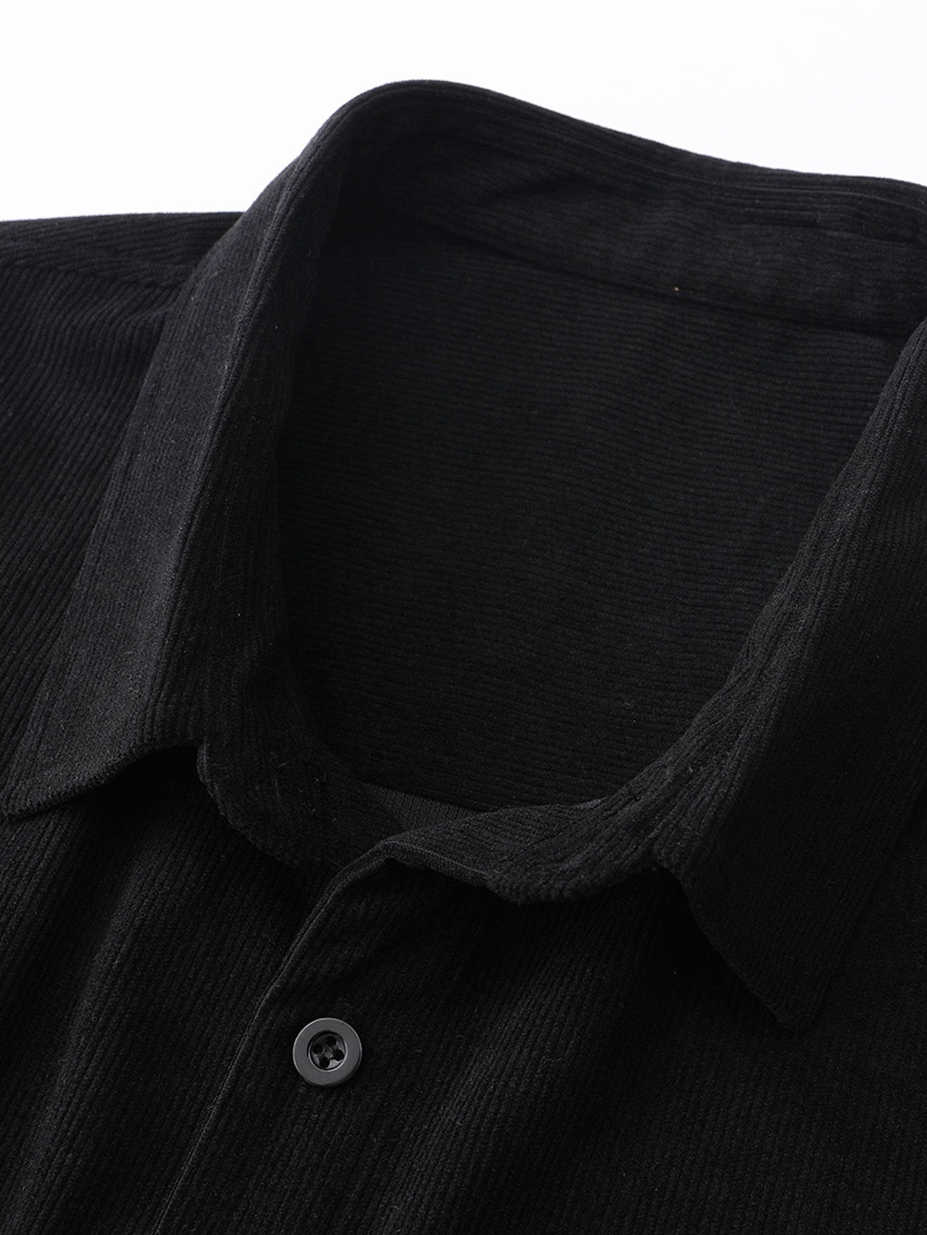 Ronan™ – Men’s Corduroy Panel Plaid Shirt