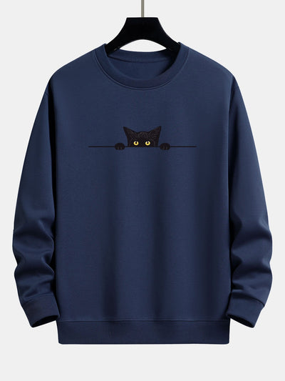 Zadie™ – Black Cat Graphic Relaxed Fit Sweatshirt