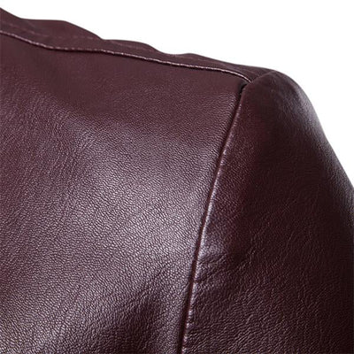 Everan™ – Men's Vintage Lapel Slim Fit Faux Leather Blazer