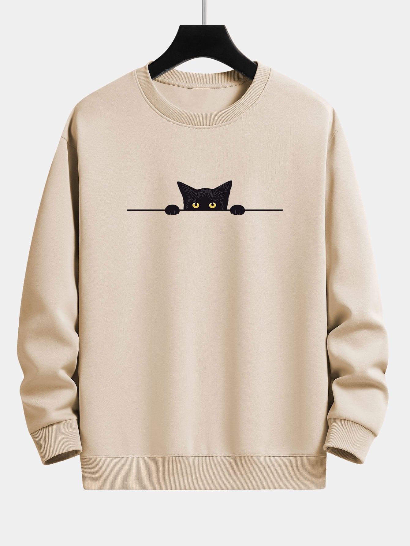 Zadie™ – Black Cat Graphic Relaxed Fit Sweatshirt