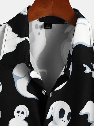 Cute Ghost Print Shirt