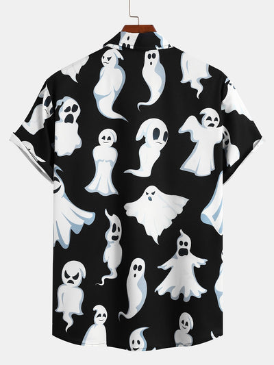 Cute Ghost Print Shirt