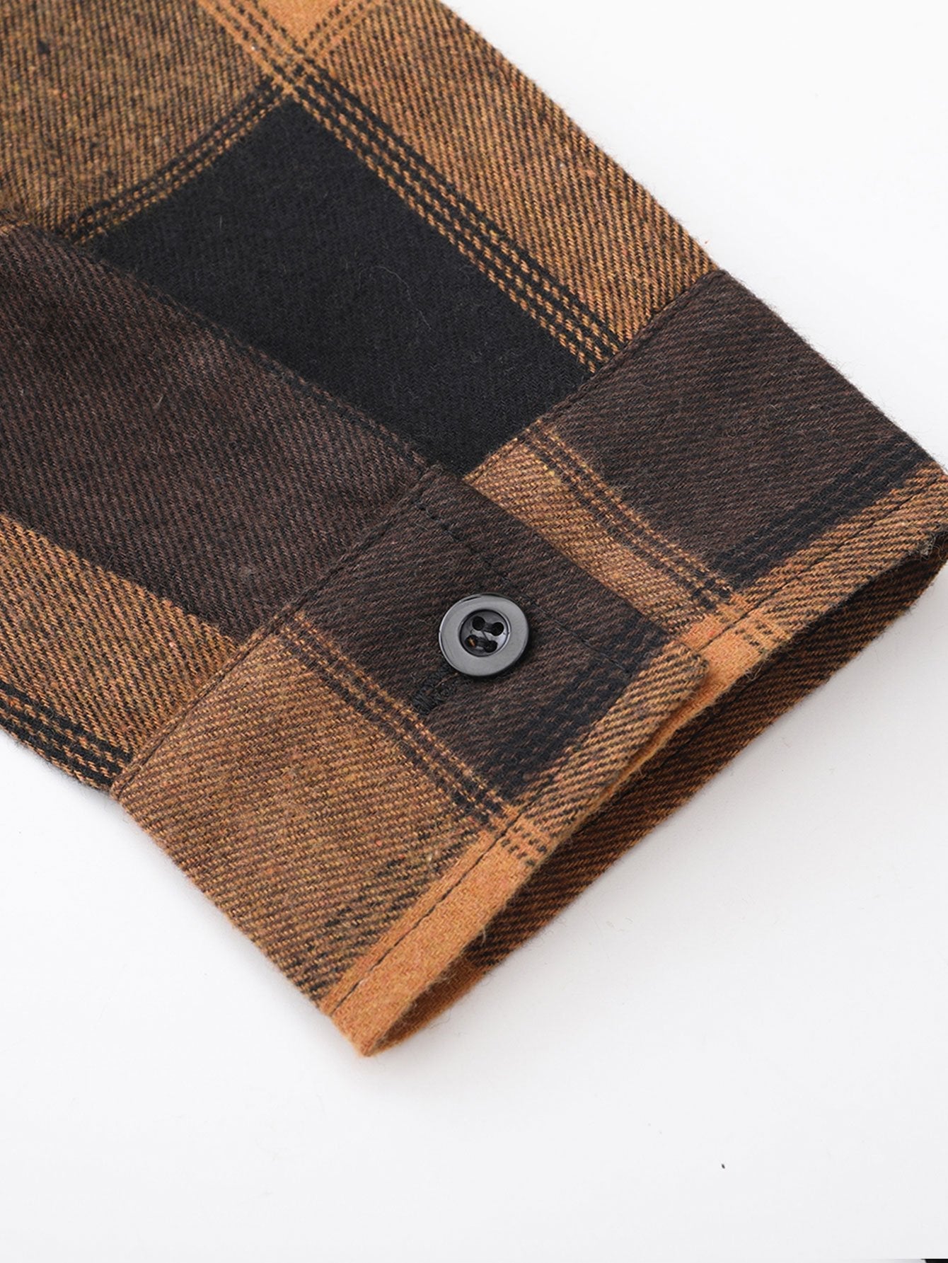 Ronan™ – Men’s Corduroy Panel Plaid Shirt