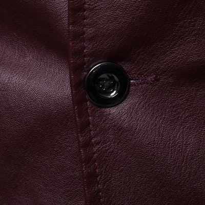 Everan™ – Men's Vintage Lapel Slim Fit Faux Leather Blazer